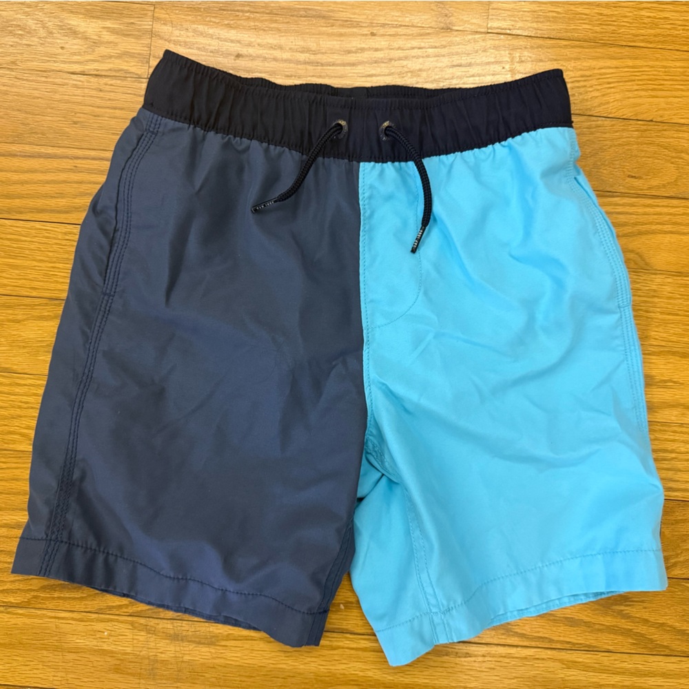 Gap Kids Two-Tone Swim Shorts - Blue & Navy Size 10